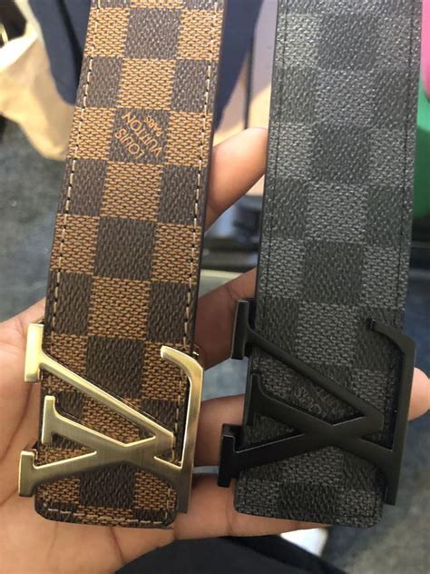 checkered lv belt